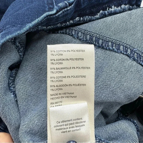 NWT Free People Margot Denim Mini Short Jean Dark Wash Blue Dress Revolve Medium - Picture 10 of 17